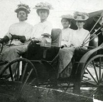 Lemery Sisters in Family Car