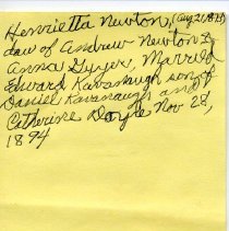 note associated with picture