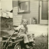 Junior Sullivan in His Wagon