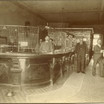 Dr. W. Weaver, E. H. Barnes, and George Warfield in Farmer's and Mechanic Bank