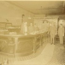 George Warfield and E. H. Barnes in Farmer's and Mechanics Bank