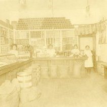 Grannucci Grocery,  Healdsburg Ave and Grove.  NW. Corner.