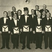 George K. Porter with Masons