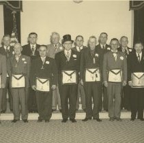 George K. Porter with Masons