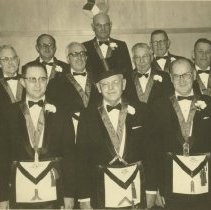 George K. Porter with Masons