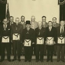 George K. Porter with Masons