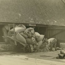 Hop Sack Unloading