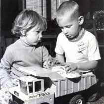 Guinea Pig in Tonka Toy