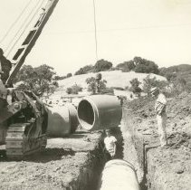 New sewer installation