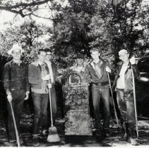 DeMolay Clean Up Oak Mound Cemetery