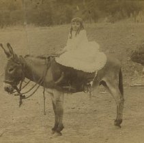 Girl on Donkey at Skaggs' Springs
