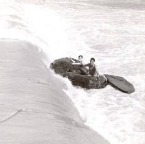 Rescue of Man Trapped under Raft