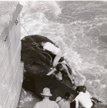 Rescue of Man Trapped under Raft