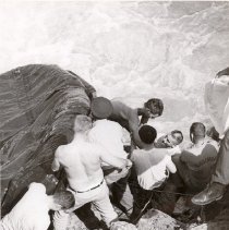 Rescue of Man Trapped under Raft