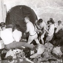 Rescue of Man Trapped under Raft