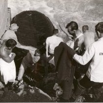 Rescue of Man Trapped under Raft