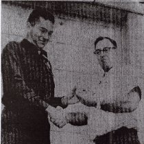 Award to Rodney Keck for Bravery in Rescuing Men Trapped Under Raft