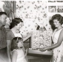 Exchange Student Birgit Jaastad Recevies Gift