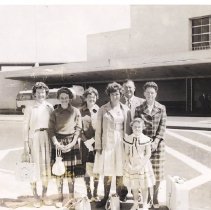 Group at SFO; AFS Exchange Student Issue