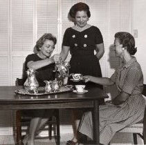 Planning for May Day Silver Tea by Catholic church