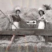 Barbara Basford and Kay Woodward Advertise St. John's Fair