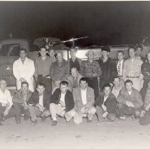 Civil Defense Truck and Volunteers