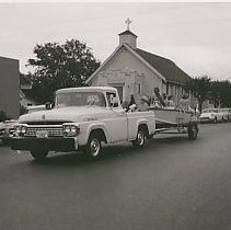 Boat Float in Parade