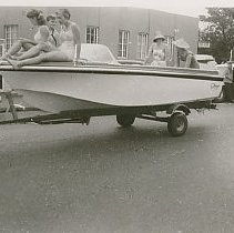 Boat Float in Parade
