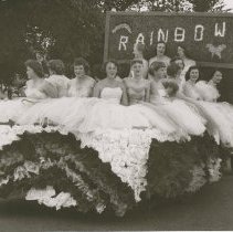 Rainbow Girls Float in Fair Parade