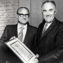 Presentation to Rep. Don Clausen