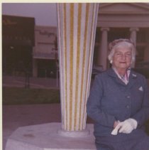 Hazel H. Wightman at Olympic Athlete Monument in Plaza