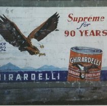 Ghirardelli Chocolate Ad on Building