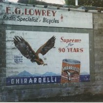 Ghirardelli Chocolate Ad on Building