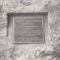 Heald Plaque in Plaza