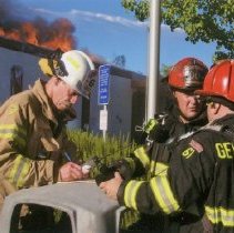 Incident Commander Windsor Battalion Chief Rich Blackmon
