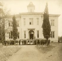 HHS Class of 1911 in front of high school