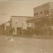 Street Scene With Horses Near Sotoyome Stable