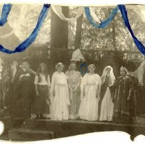 Actors on Outdoor Stage in Redwoods