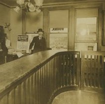 Sec. A. S. Luce at McDonald's Water Works Office - Santa Rosa, California