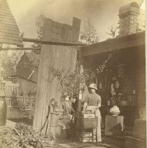 Woman Using Washboard