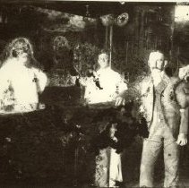 Barroom Scene, damaged