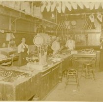 Frances Provines Working in Sotoyome Meat Market