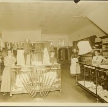 Miss Frances Provines in Rosenberg and Bush Store