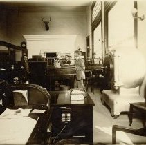 Joe Miller, Chas. P. Miller and L. J. Hall, Jr. in Farmer's and Mechanic Bank