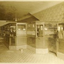 Harrison Barnes, Ralph Williams, and Geo. Warfield in Bank of Healdsburg