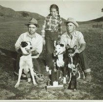 Leonard & Mary Ann  Batt and Lev Beebe and Sheep Dogs