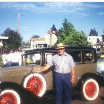Joe Rochioli, Jr. with Restored Car