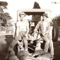 Joe Rochioli & Richard Franceschi with Deer
