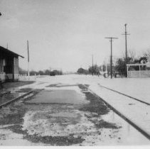 Flood at Geyserville Depot