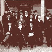 Men at Geyserville Hotel